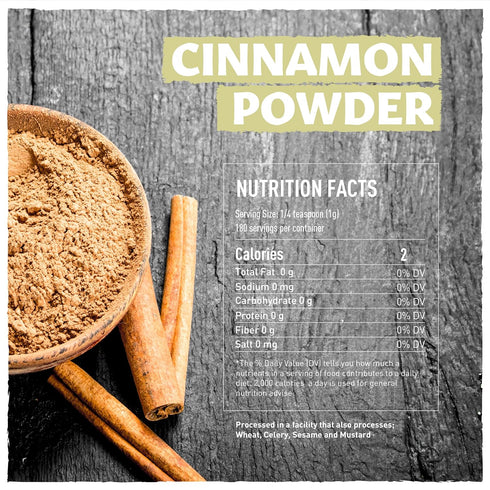 Eastanbul Cinnamon Powder, 6.4oz Ground Cinnamon Powder AKA Canela en Polvo, Vietnamese - Saigon Cinnamon Spice, Full-Flavor, Cinnamon Powder for ...